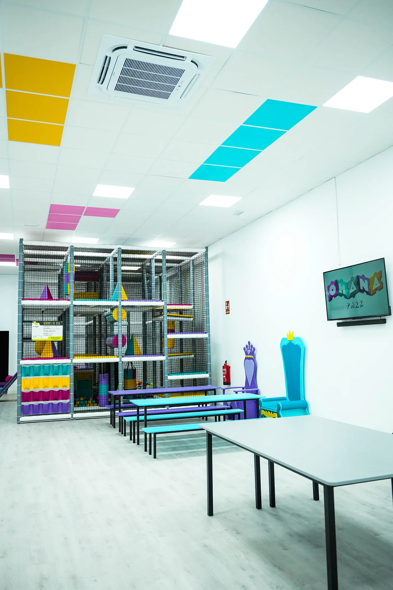 Sala para niños, celebrar cumpleaños en Ohana Park Jaén